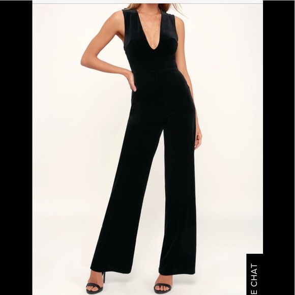 Lulu’s Best Of Luxe Velvet Jumpsuit - Picture 2 of 4